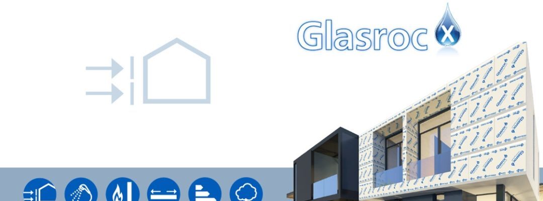 GLASROC® X, Placa para fachada Placo, semi-intemperie y zonas humedas