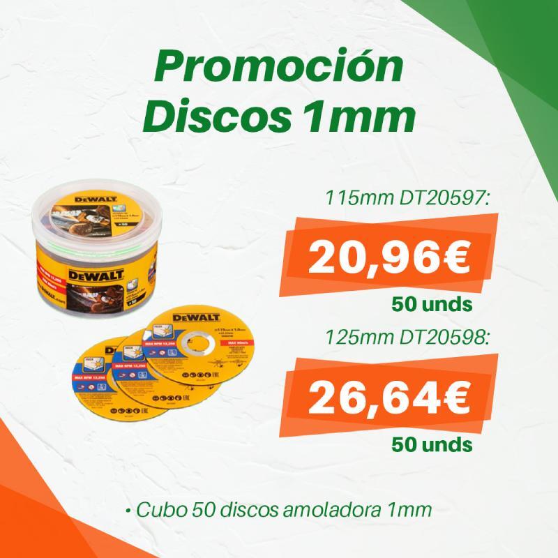 PROMOCIÓN DISCOS 1mm DeWALT