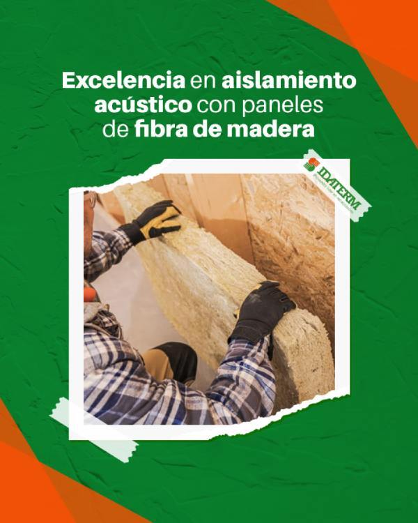 operario instalando aislamiento acústico .