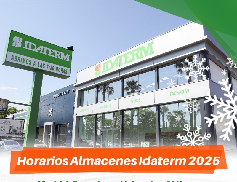 Horarios  Almacenes Idaterm 2025