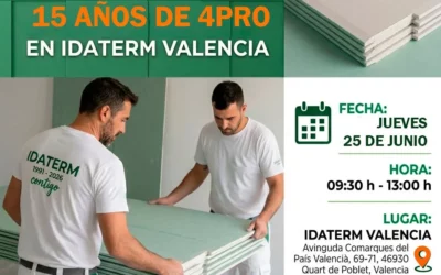 Evento en IDATERM Valencia: Celebramos los 15 años de la tecnología 4PRO® de Placo®