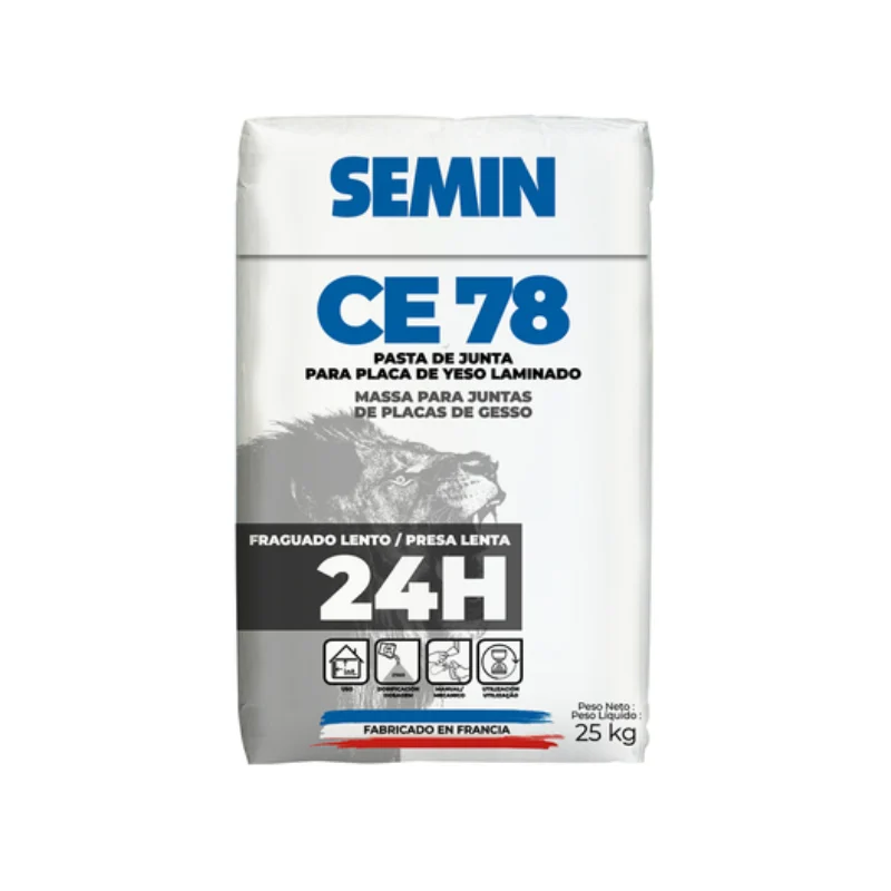 Pasta de Juntas para Placa de Yeso Semin CE 78 Lent – Saco de 25 Kg