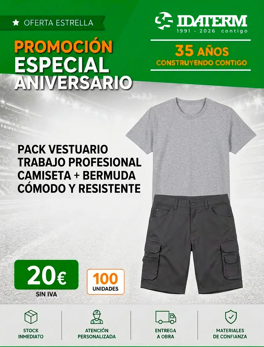 Promoción aniversario pack vestuario