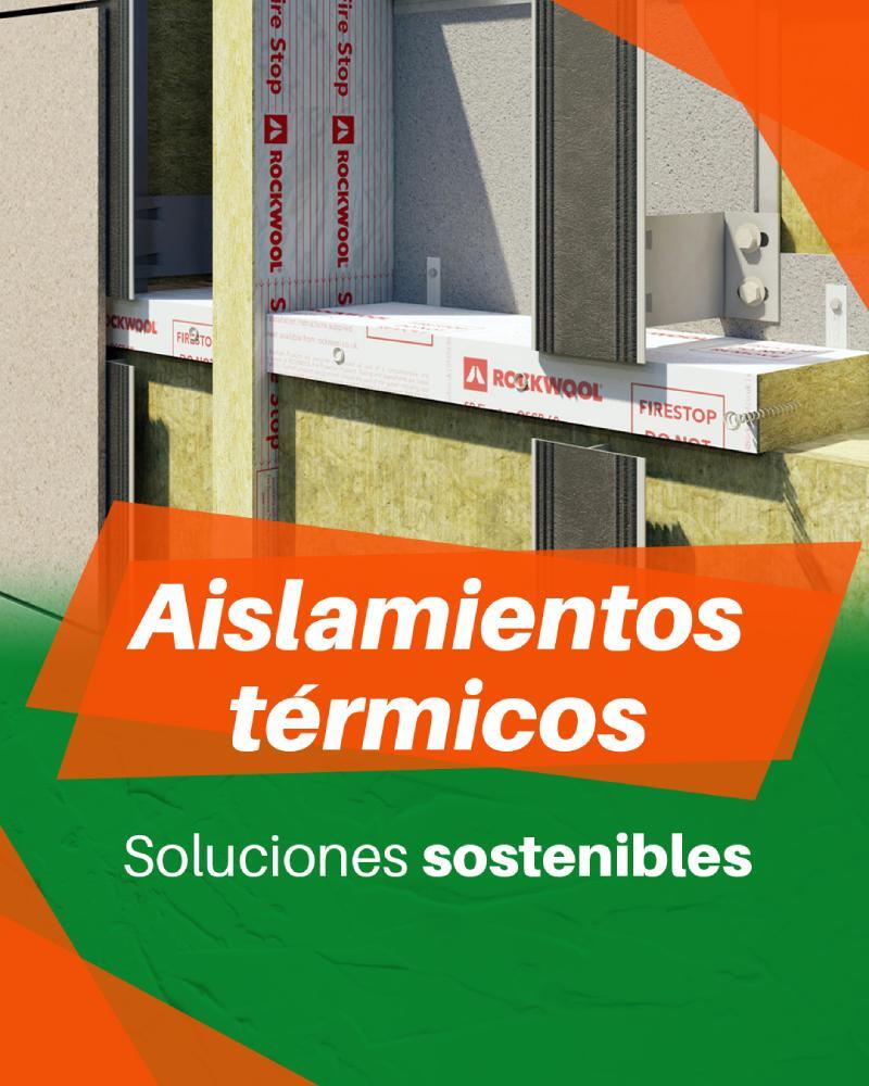 foto expositor de IDATERM aislamiento térmico ROCKWOOL