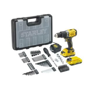 TALADRO 18V 60 Nm + SET 100 PIEZAS. -STANLEY