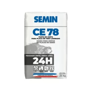 Pasta de Juntas para Placa de Yeso Semin CE 78 Lent – Saco de 25 Kg