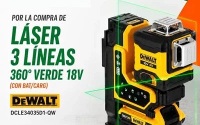 ¡PROMOCIÓN EXCLUSIVA EN MADRID! Llévate un detector DEWALT de regalo con tu nuevo Láser de 3 Líneas