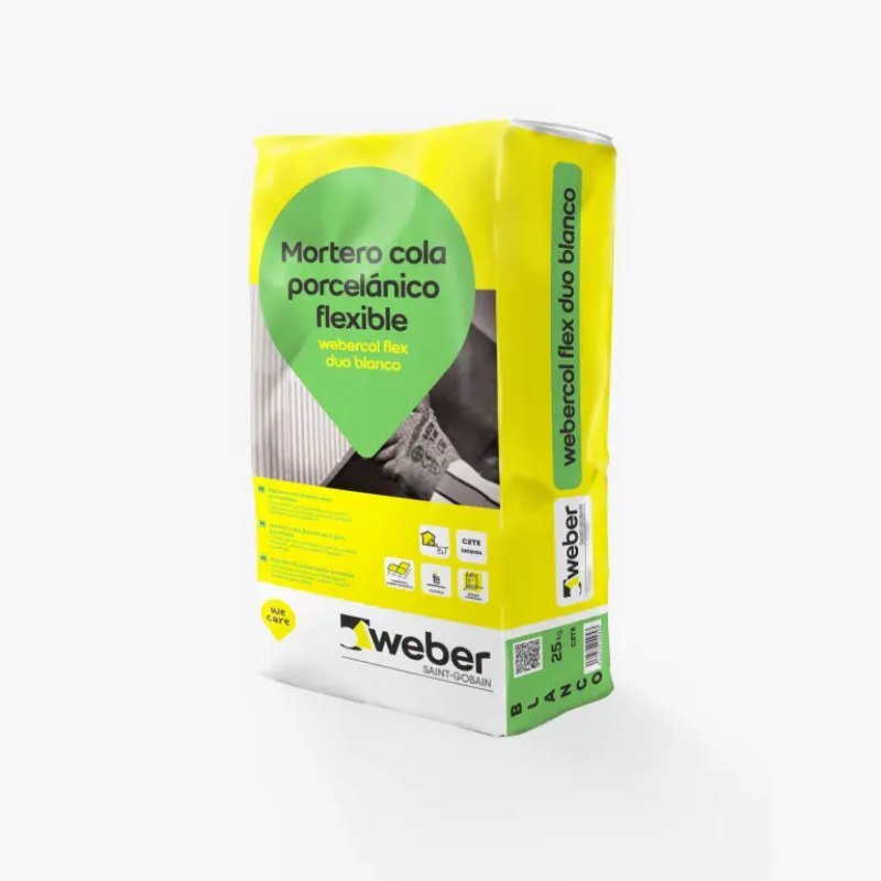 WEBERCOL FLEX DUO C2TE BLANCO 25kg.