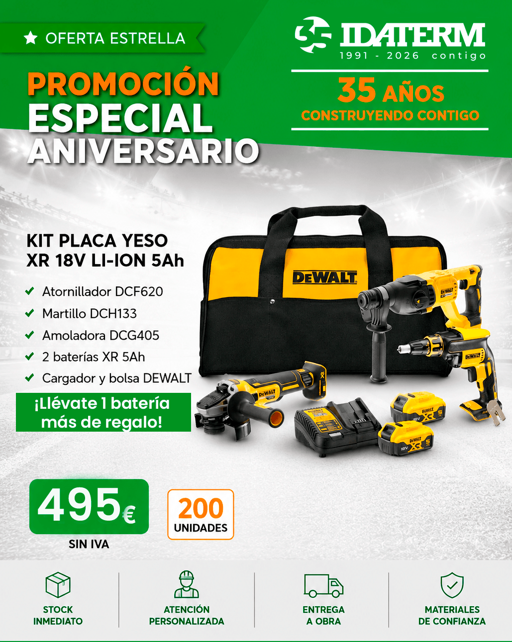 KIT DE PLACA YESO INDIVIDUAL