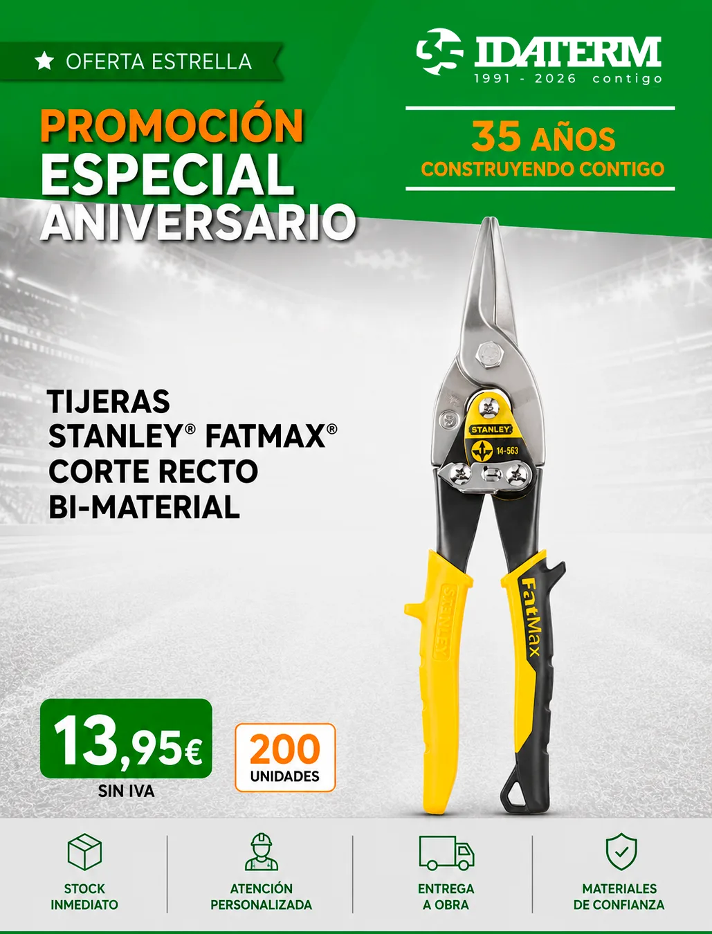 Promoción aniversario tijeras