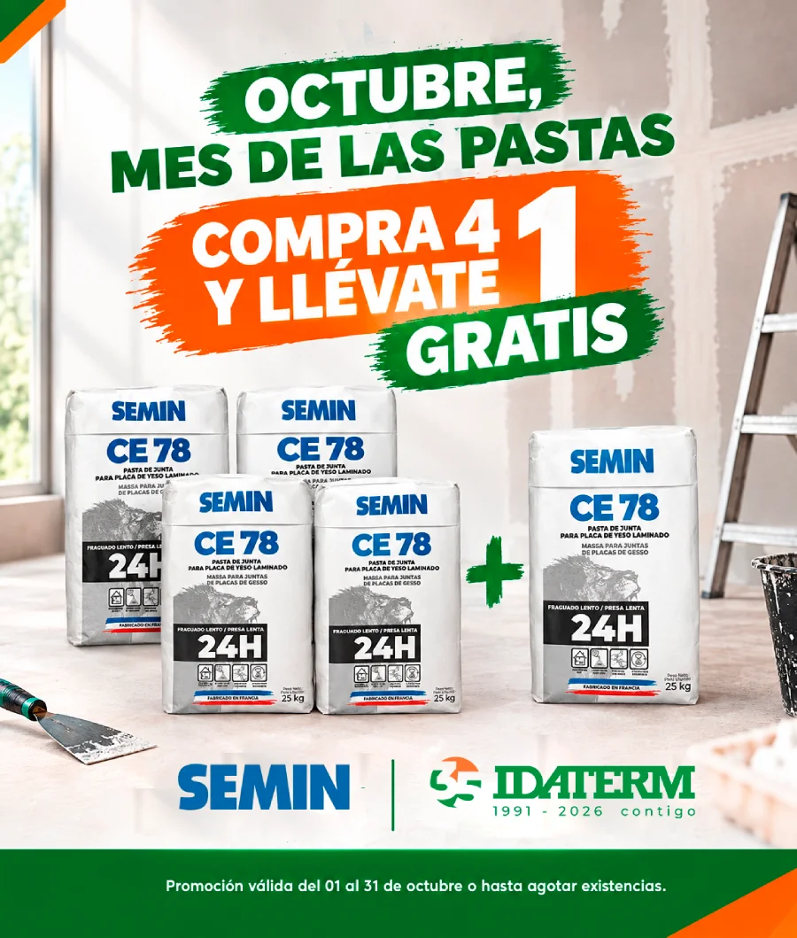 Sacos de pasta para tratamiento de juntas Semin CE 78 promocion 4 mas 1 gratis