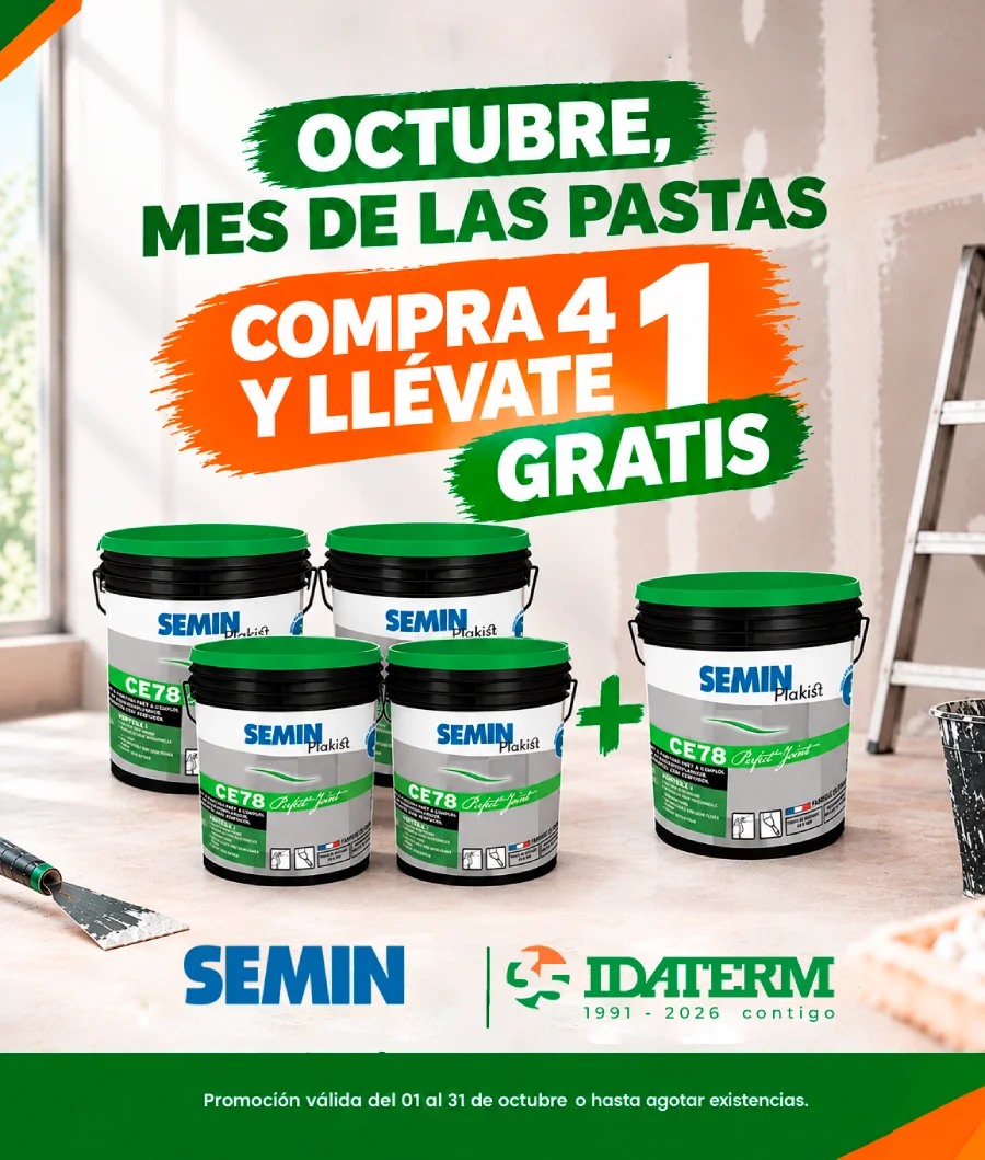 Botes de pasta de juntas lista al uso Semin Plakist CE 78 oferta 4 mas 1 gratis