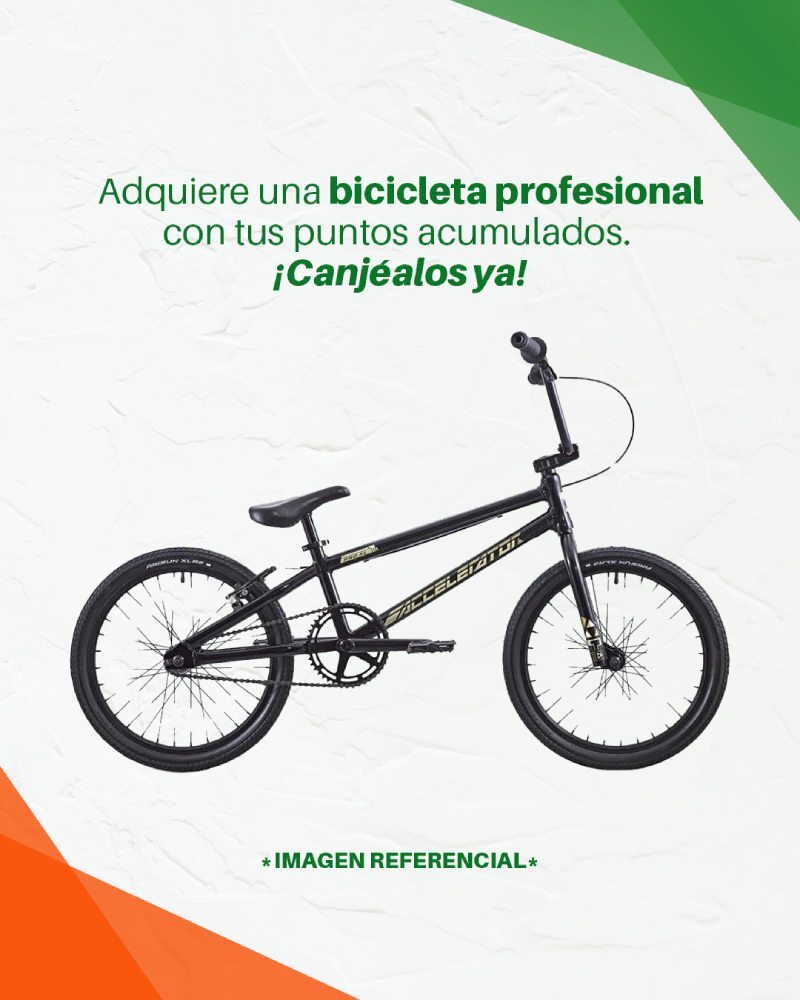 Bicicleta Profesional por Puntos Acumulados Bicicleta profesional disponible para canje en la campaña Compra y Gana de Idaterm