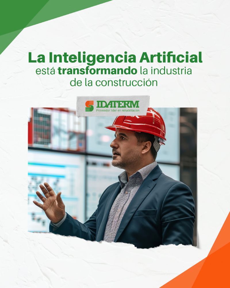 Profesional en construcción utilizando Inteligencia Artificial Ingeniero de construcción frente a gráficos de IA en pantalla