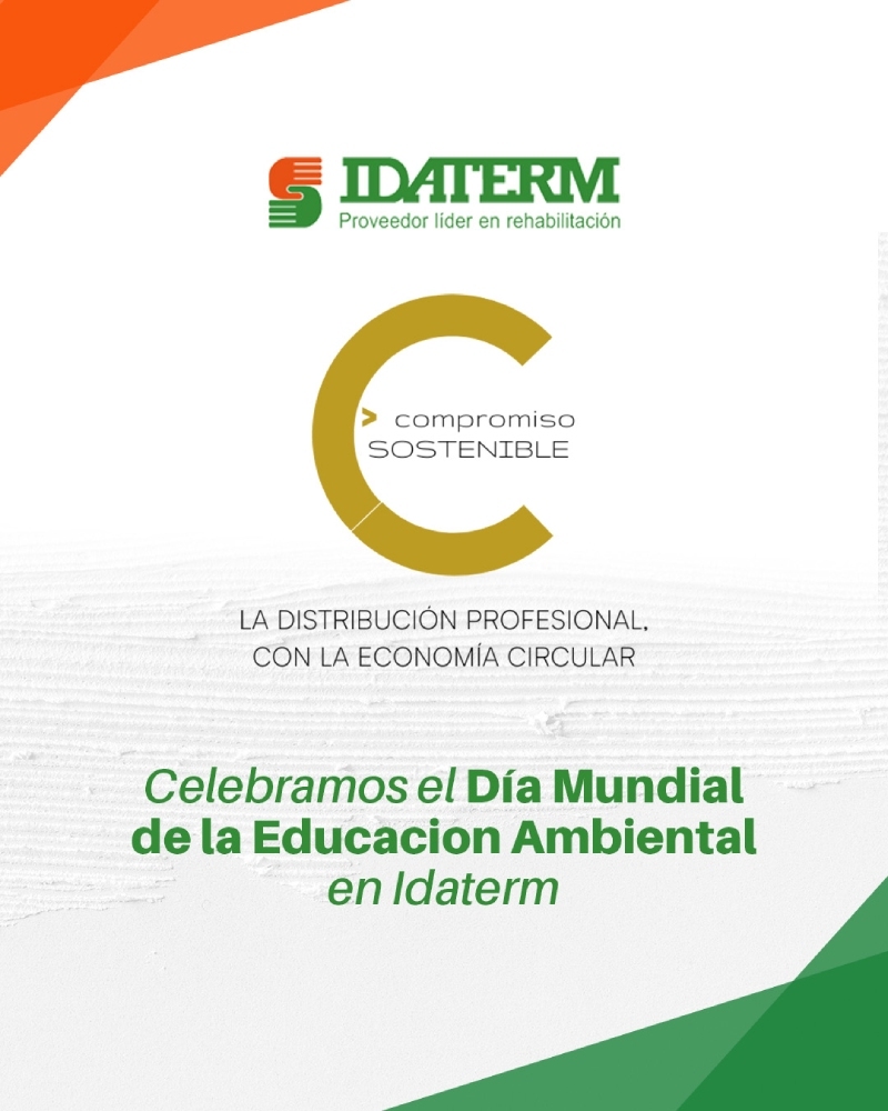 Sello de Compromiso con la Sostenibilidad y Economía Circular" Leyenda: "El Sello de Compromiso con la Sostenibilidad y Economía Circular de Idaterm representa nuestro compromiso con prácticas responsables y sostenibles en la gestión de productos y procesos.